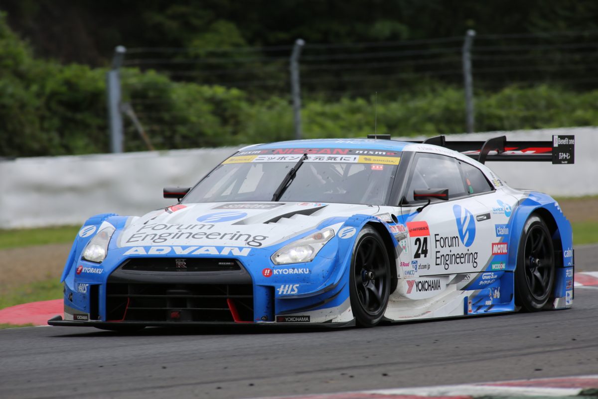 GT500クラスは、タイヤ無交換で逃げ切ったNo.24 フォーラムエンジニアリング ADVAN GT-Rが優勝