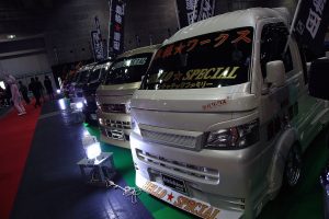 【大阪オートメッセ2017】激アツ街道レーサー系Kトラが集結！　個性たっぷりのカスタムに熱視線