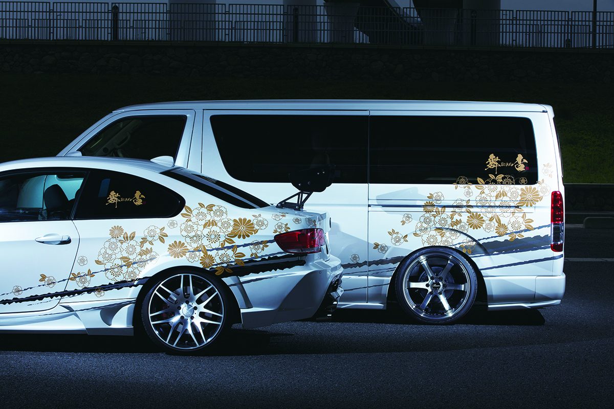 ハイエース、和柄、舞杏