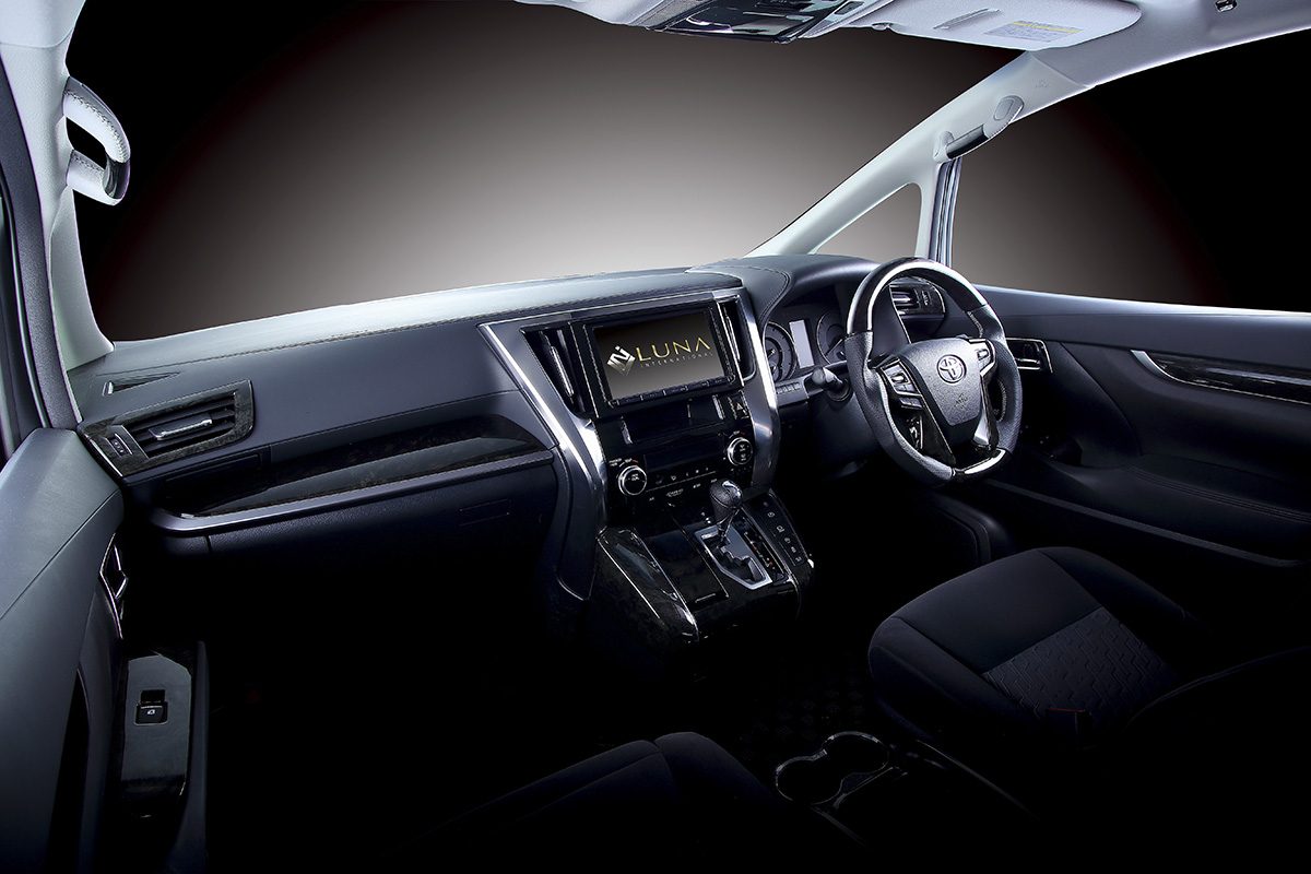 アルファード、ヴェルファイア、インテリアパネル、ステアリング、フェガーリ、ルナインターナショナル