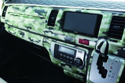 ランボ、カモフラ、インテリアパネル、ハイエース