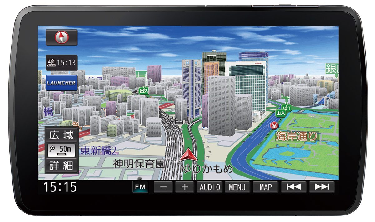 大画面の9インチナビをインストール！綺麗に収まり、違和感を
