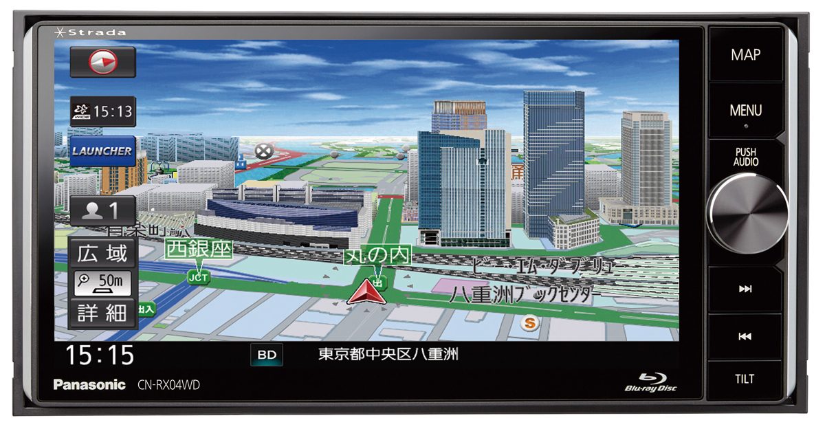 2DINスペースに入る9Vモニター新型ナビ『ストラーダF1X』発売 | AUTO