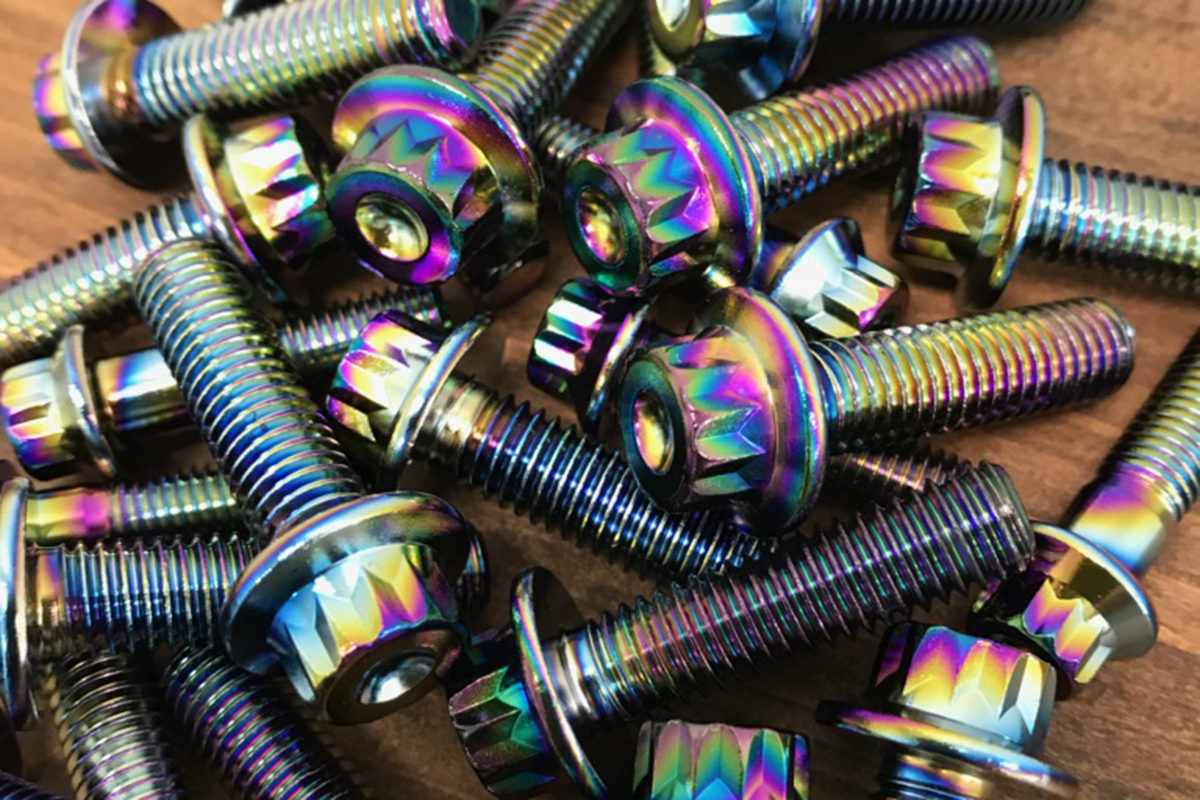 スーパースター カスタマイズセレクション ピアスボルト チタンカラー ホイール