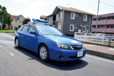 防犯パトロール 車 青パト 巡回 群馬 太田市 インプレッサ 働く車