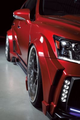 ブラックパールコンンプリート、Blackpearl complete、LEXUS LS、レクサスLS、ワイドフェンダー、クロスボーン