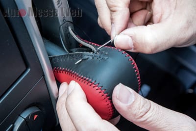 トリコローレ、トリコローレ エクスチェンジ、Tricolore、エクスチェンジ、ステアリング、ハンドル、シフトノブ、本革、張り替え、DIY