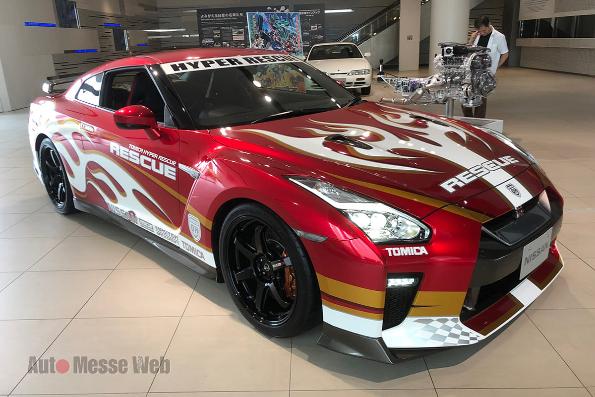 人気アニメに登場する 日産 R35gt R の実車が期間限定で登場人気アニメに登場する 日産 R35gt R の実車が期間限定にて展示へ Auto Messe Web カスタム アウトドア 福祉車両 モータースポーツなどのカーライフ情報が満載