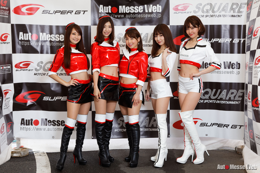 SUPER GT 2018、レースクイーン、Modulo Drago CORSE、前田真実果、石橋あこ、はるま、生田ちむ、安藤麻貴