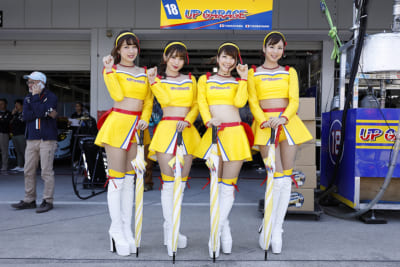 TEAM UPGARAGE、ドリフトエンジェルス、ドリエン、2018、SUPER GT、安田七奈、横田りか、織田真実那、永原芽衣