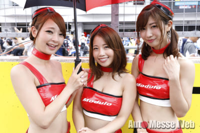 SUPER GT 2018、レースクイーン、Modulo Drago CORSE、前田真実果、石橋あこ、はるま、生田ちむ、安藤麻貴