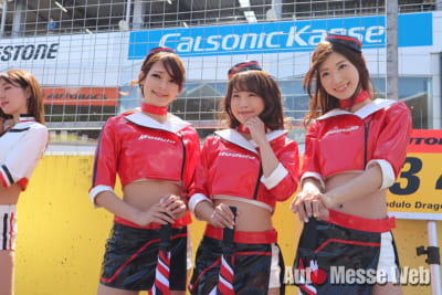 SUPER GT 2018、レースクイーン、Modulo Drago CORSE、前田真実果、石橋あこ、はるま、生田ちむ、安藤麻貴