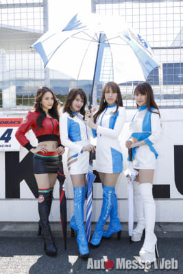 SUPER GT 2018、レースクイーン、RQ、KONDO RACING、吉美あや、青山由美子、福江菜々華、愛聖りさ