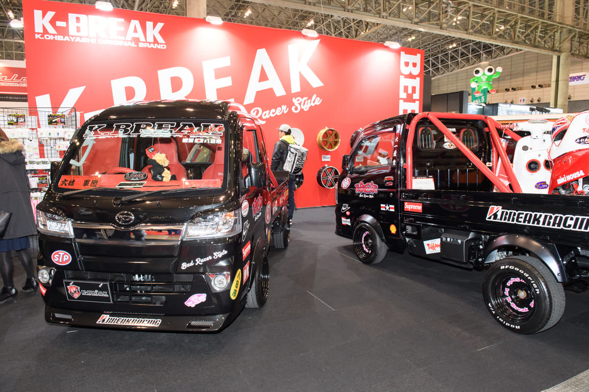 ケーブレイク、K BREAK、東京オートサロン2019、ダイハツ、ハイゼット ジャンボ、スズキ、キャリー、エアロ