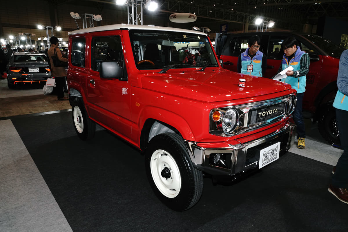 梯子車体、群馬トヨタ、ジムニー、東京オートサロン2019