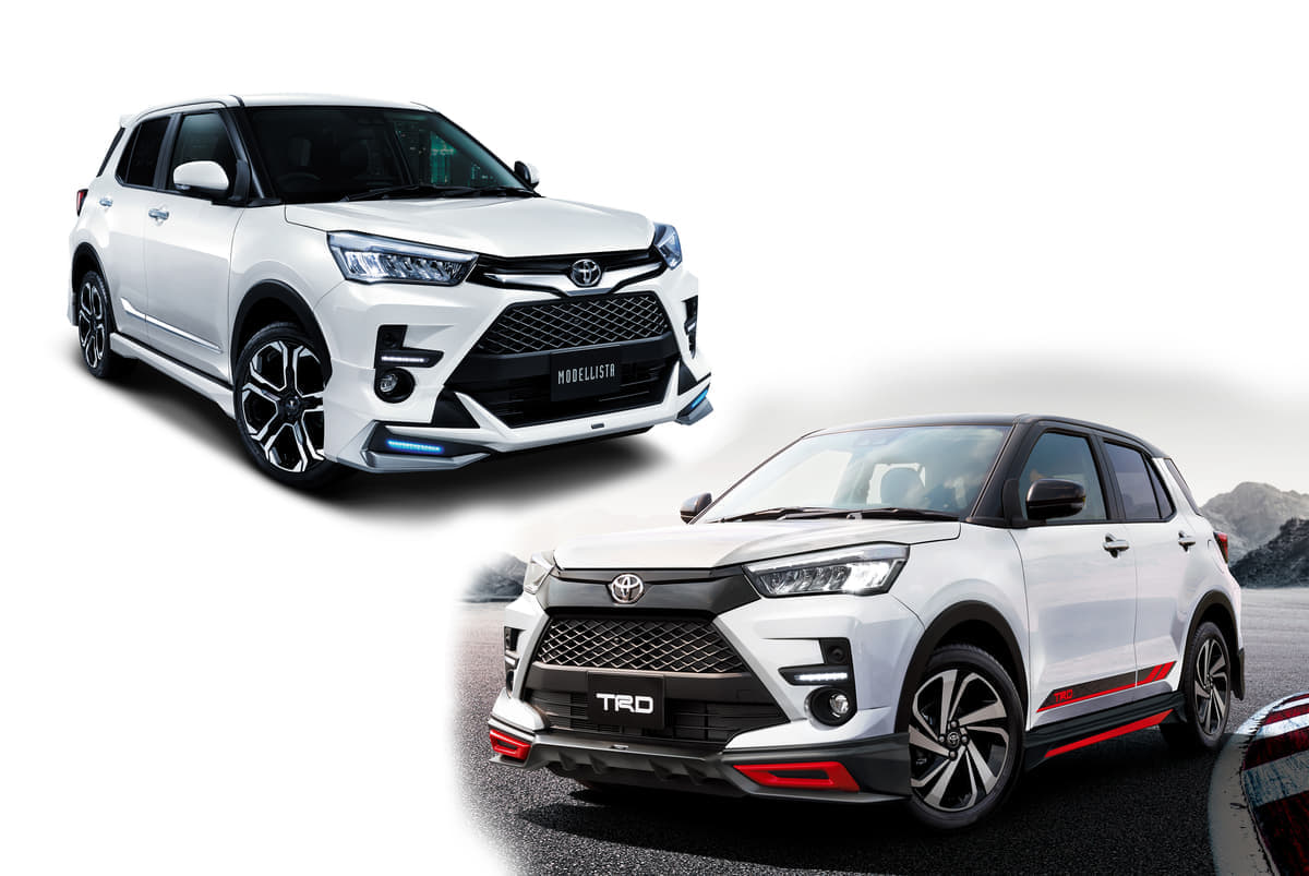 新生コンパクトSUV トヨタ・ライズ用パーツ「モデリスタ」と「TRD」から登場 | AUTO MESSE WEB（オートメッセウェブ）  ～カスタム・アウトドア・福祉車両・モータースポーツなどのカーライフ情報が満載～