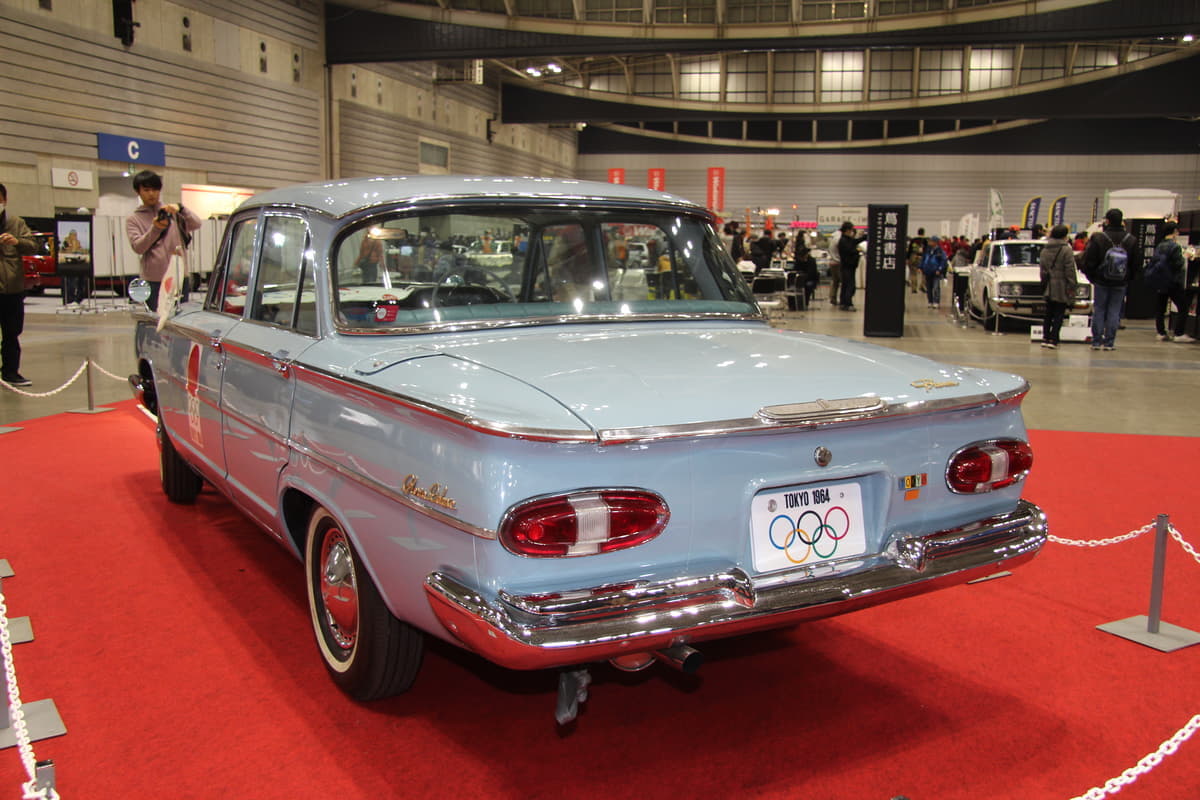 1964年東京オリンピックの聖火リレーに貢献したクルマにはセドリック、グロリア、クラウン、デボネアなどがあり、2020年はLQなどがある 〜 画像6