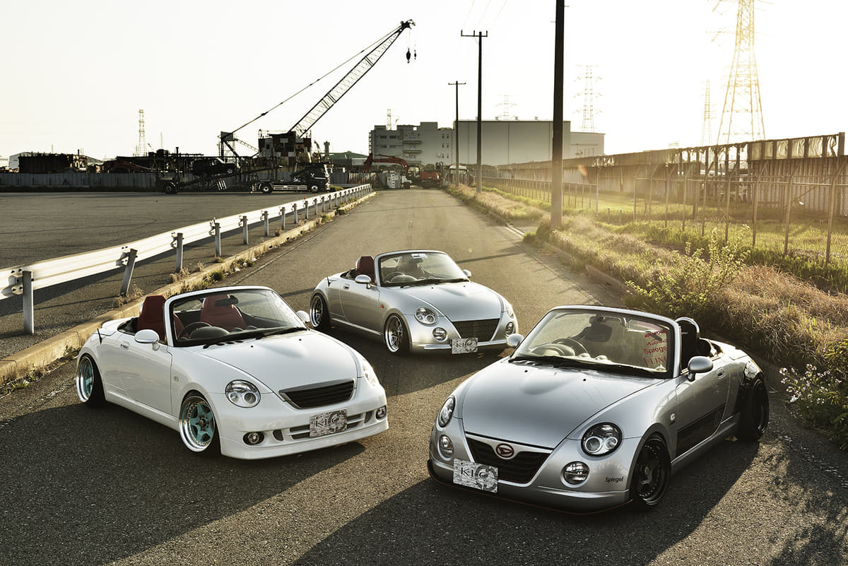 ローダウンした3台のL880Kコペン