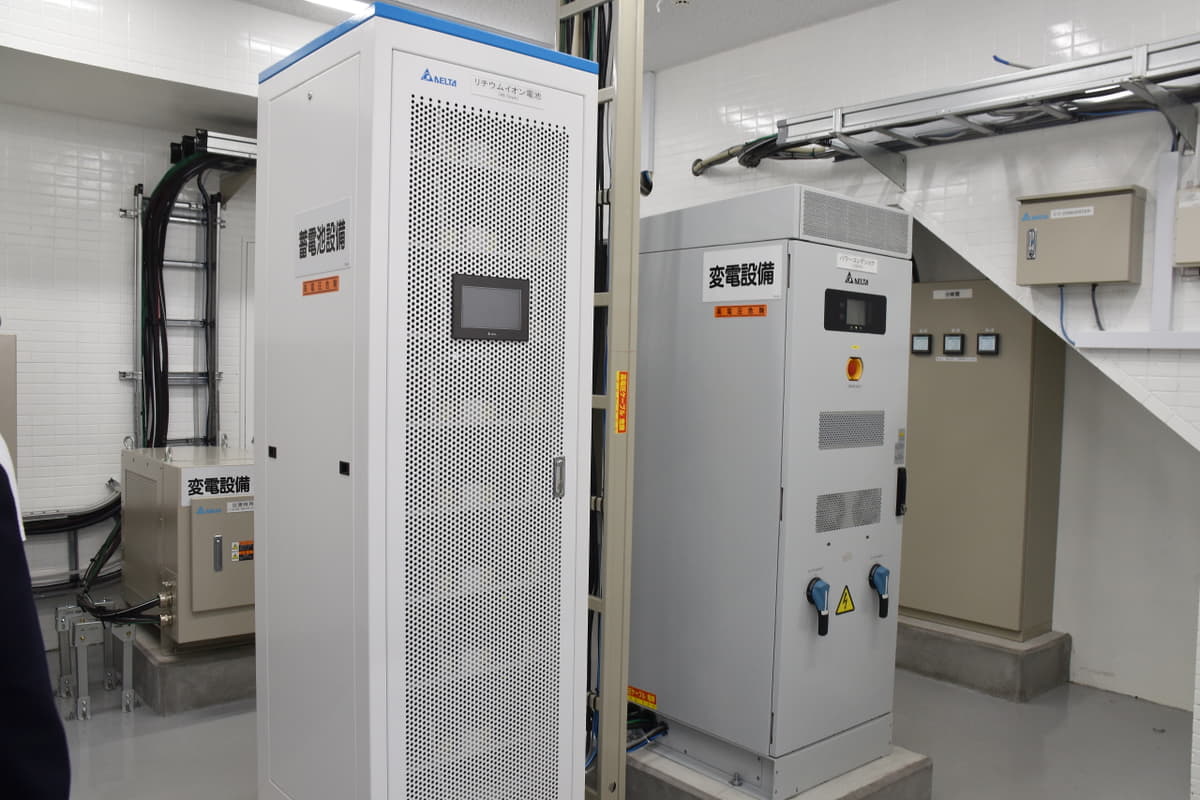 施設内にある変電設備