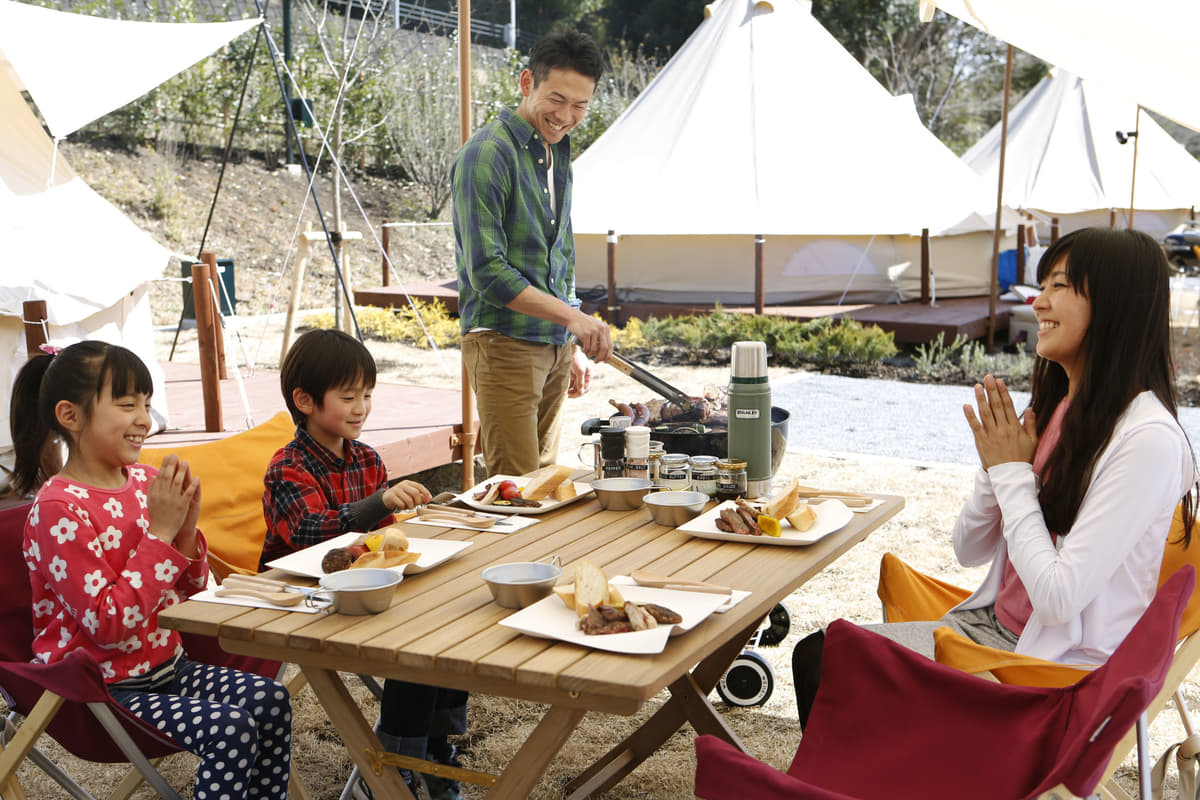 キャンプの朝ごはん