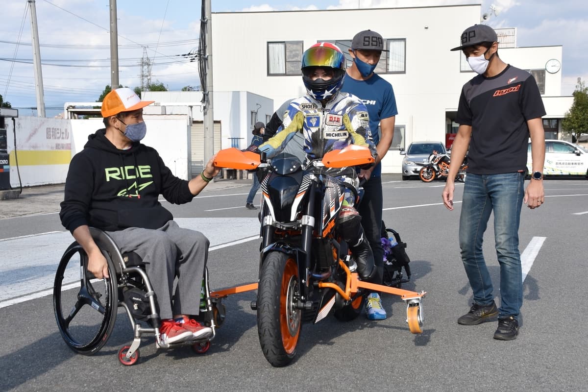 群馬県で開催されたパラモトライダー体験走行会