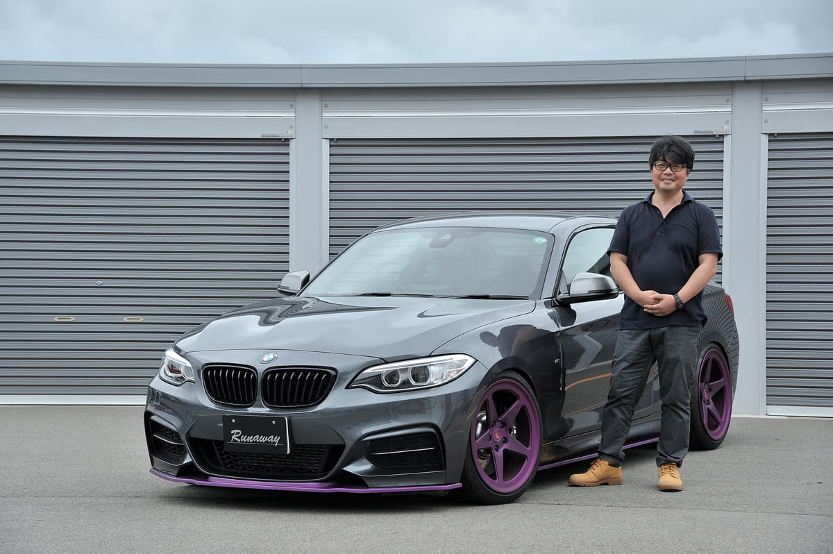 長野県のランナウェイで撮影したBMWM235i