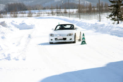 十勝スピードウェイの雪上コース