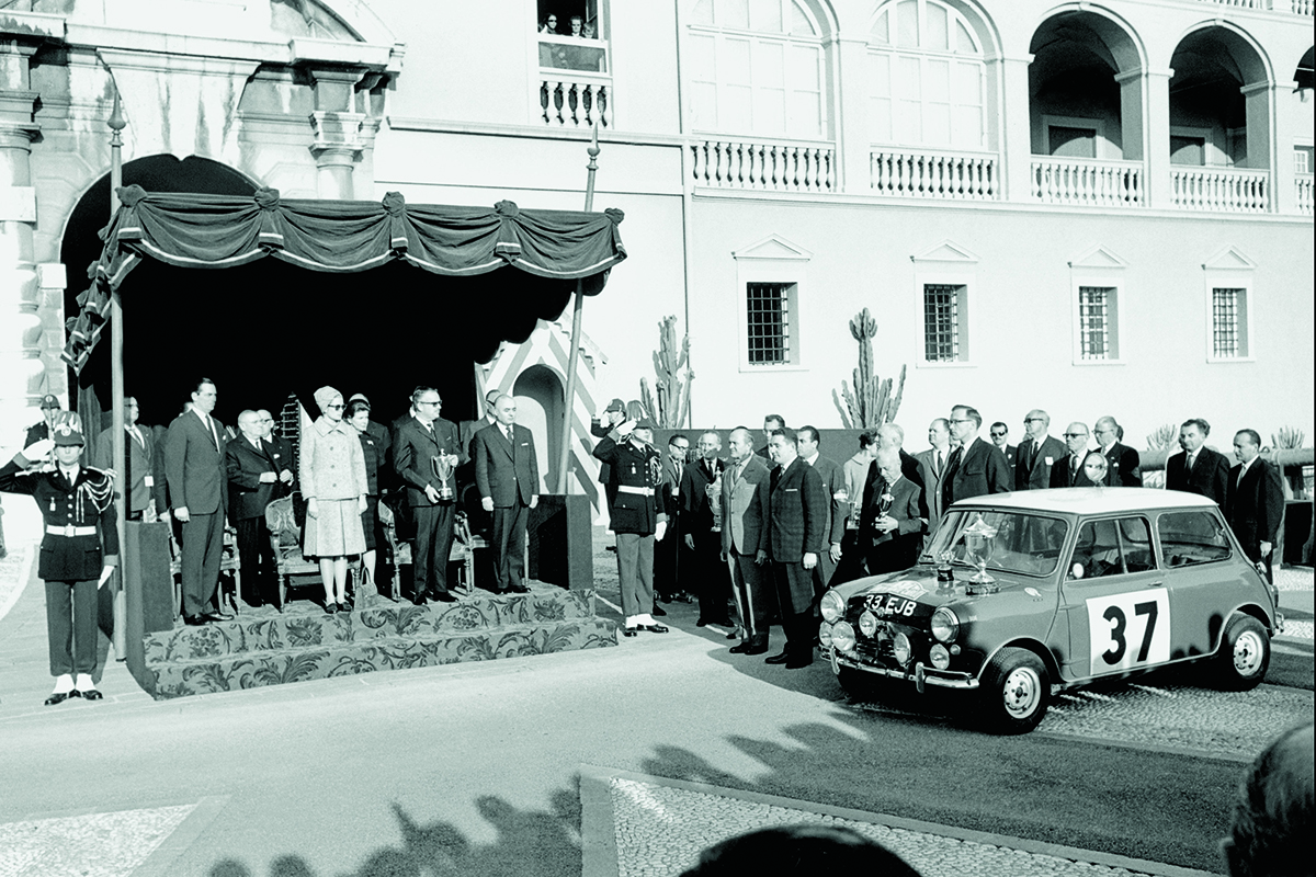 1964年モンテカルロ優勝のミニクーパー
