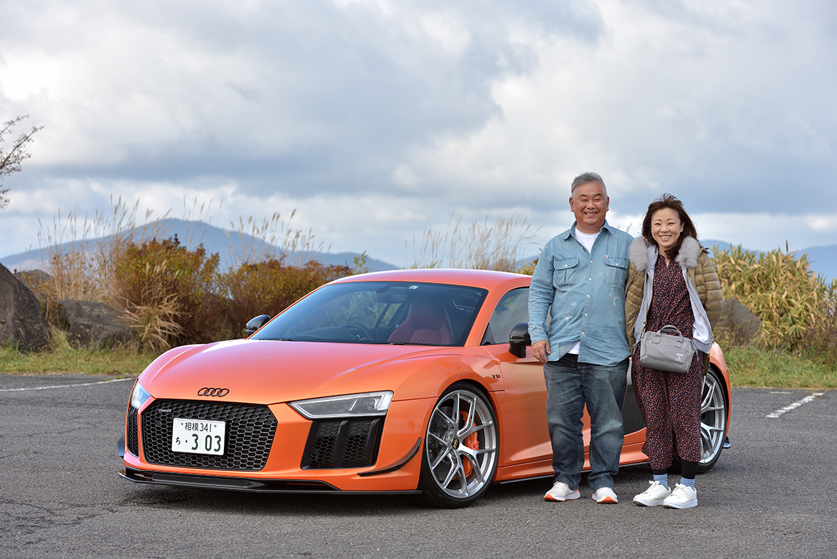 神奈川県のメイクオーバーで撮影したアウディR8