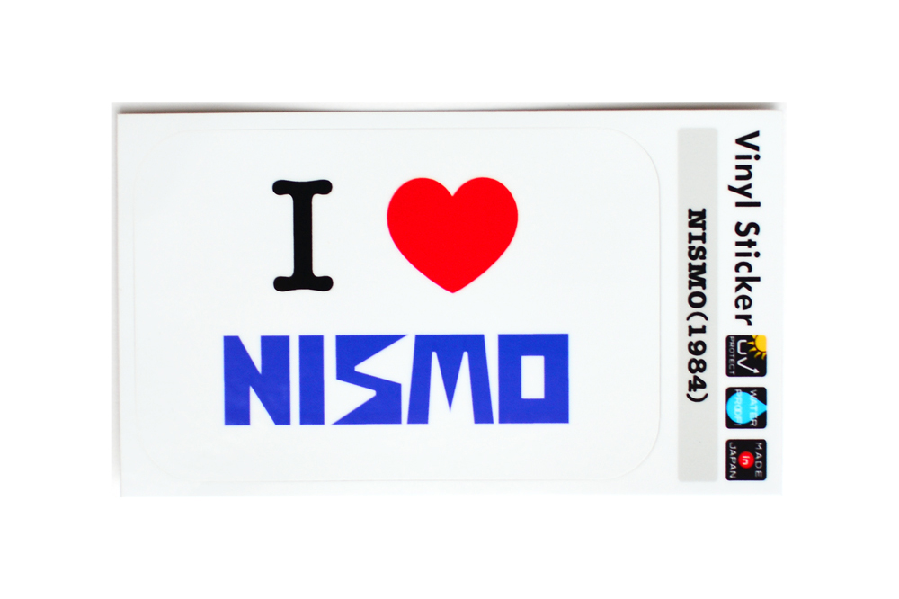ワキプリントピアのI LOVE NISMOステッカー