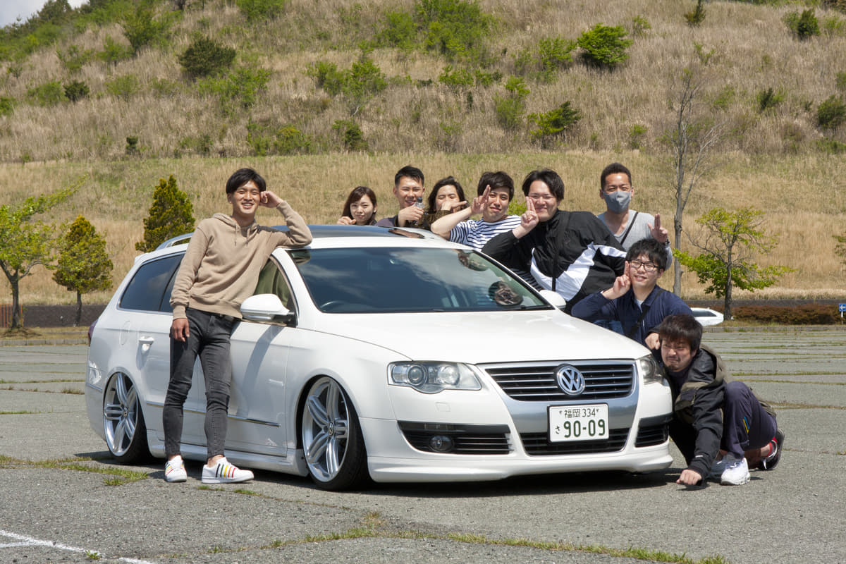 熊本県ジャック・イン・ザ・ボックスで撮影したVWパサート・ヴァリアント・プライムエディション