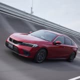 11代目シビックのバンク走行イメージ