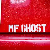 リヤトランクのMF GHOSTステッカー