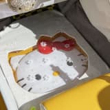 助手席足元のDIYシースルーキティちゃん