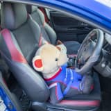 コクピットに座るSTIベア