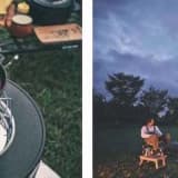 石油こんろで鍋料理を調理