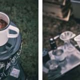 石油ストーブの上に載せてやかんの湯が沸かせる