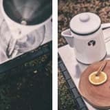 沸かしたお湯でお茶を窘める