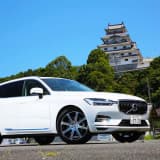 唐津城を望むXC60