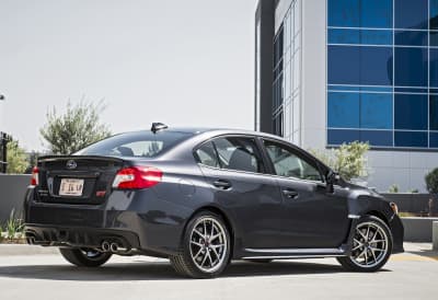 北米仕様のWRX STIのリヤスタイル