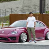 大阪府ペイトンで撮影したVWザ･ビートル