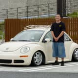 大阪府ペイトンで撮影したVWニュービートル