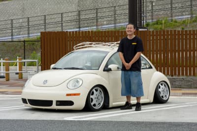 大阪府ペイトンで撮影したVWニュービートル