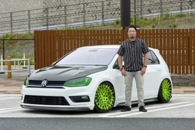 大阪府ペイトンで撮影したVWゴルフ7