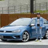 大阪府ペイトンで撮影したVWゴルフ7ヴァリアント