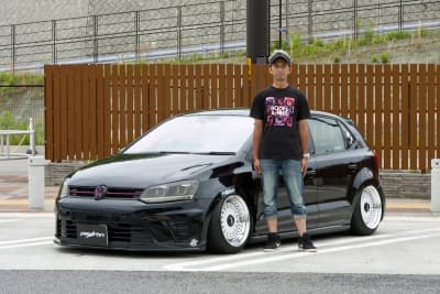 大阪府ペイトンで撮影したVWポロ