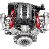 コルベット・スティングレーに搭載の6.2L V8 OHVエンジン（俯瞰）