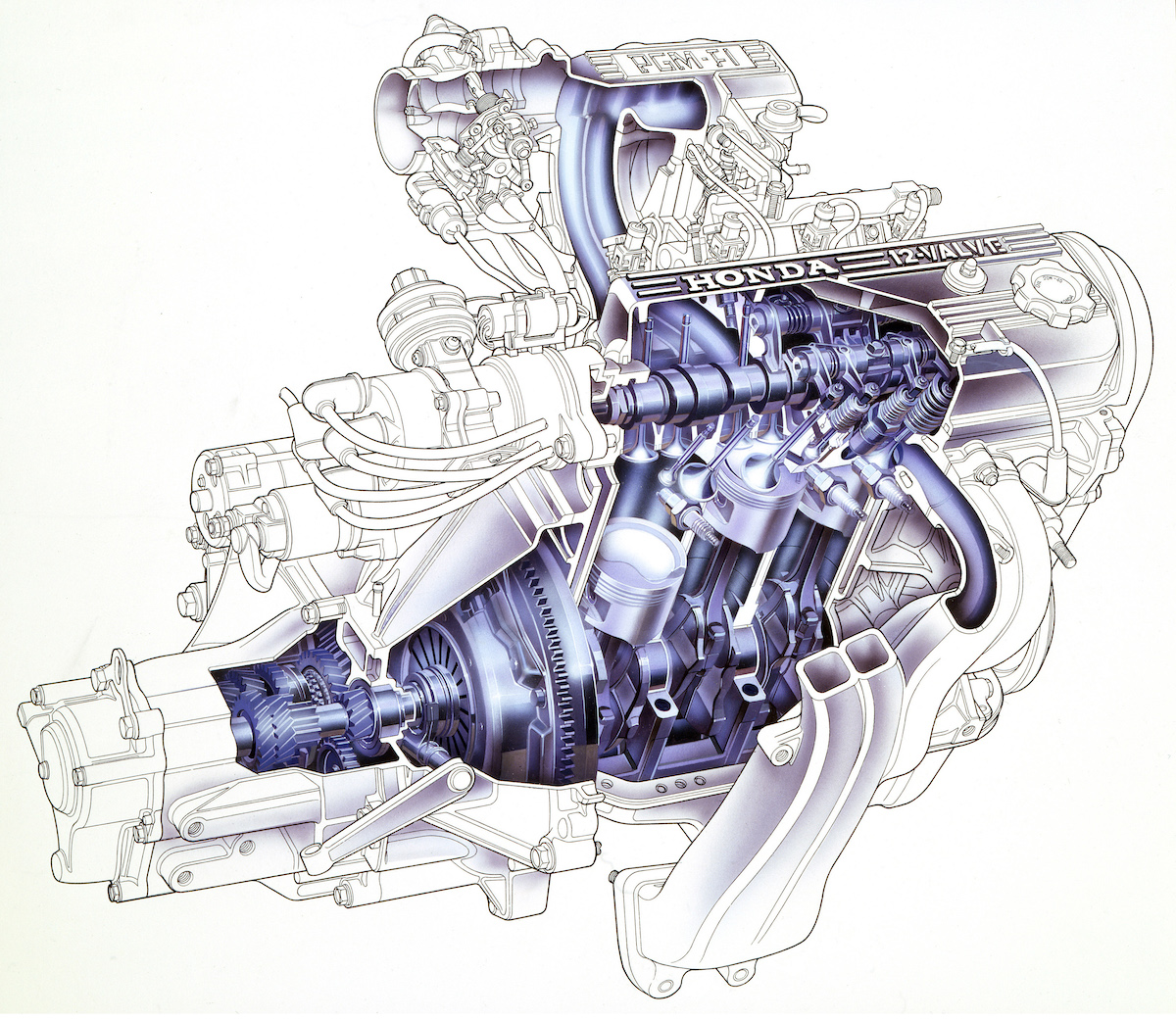 ホンダ1.5L 直4SOHC PGM-FIエンジン