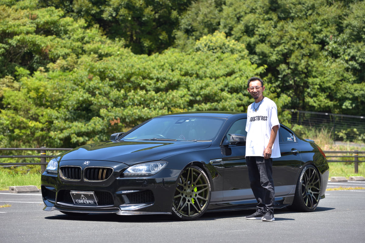 愛知県豊川市にあるプロショップ「グランプリ」で撮影したBMW640iグランクーペ