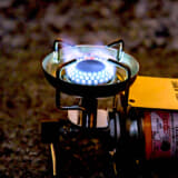 ユニフレームUS-600シングルバーナー（点火）